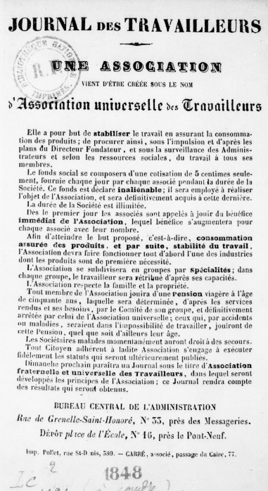 Association fraternelle et universelle des travailleurs (1848)