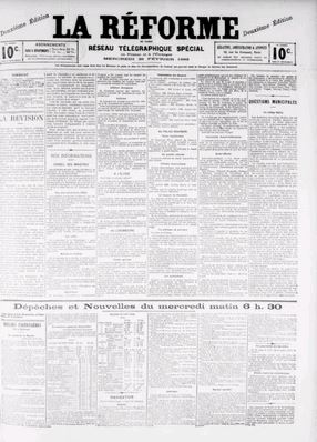 La réforme (1882-1883)