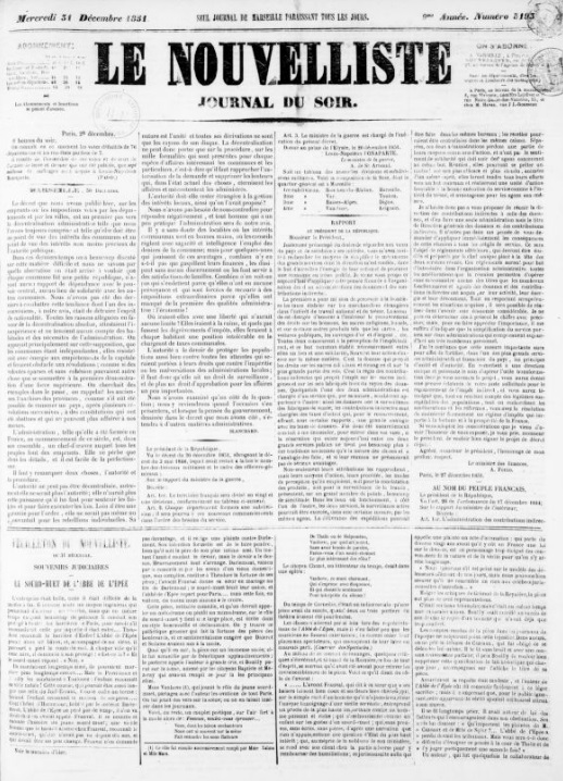 Le Nouvelliste (1843-1870)