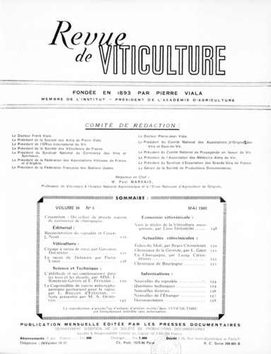 Revue de viticulture (1893-1949)