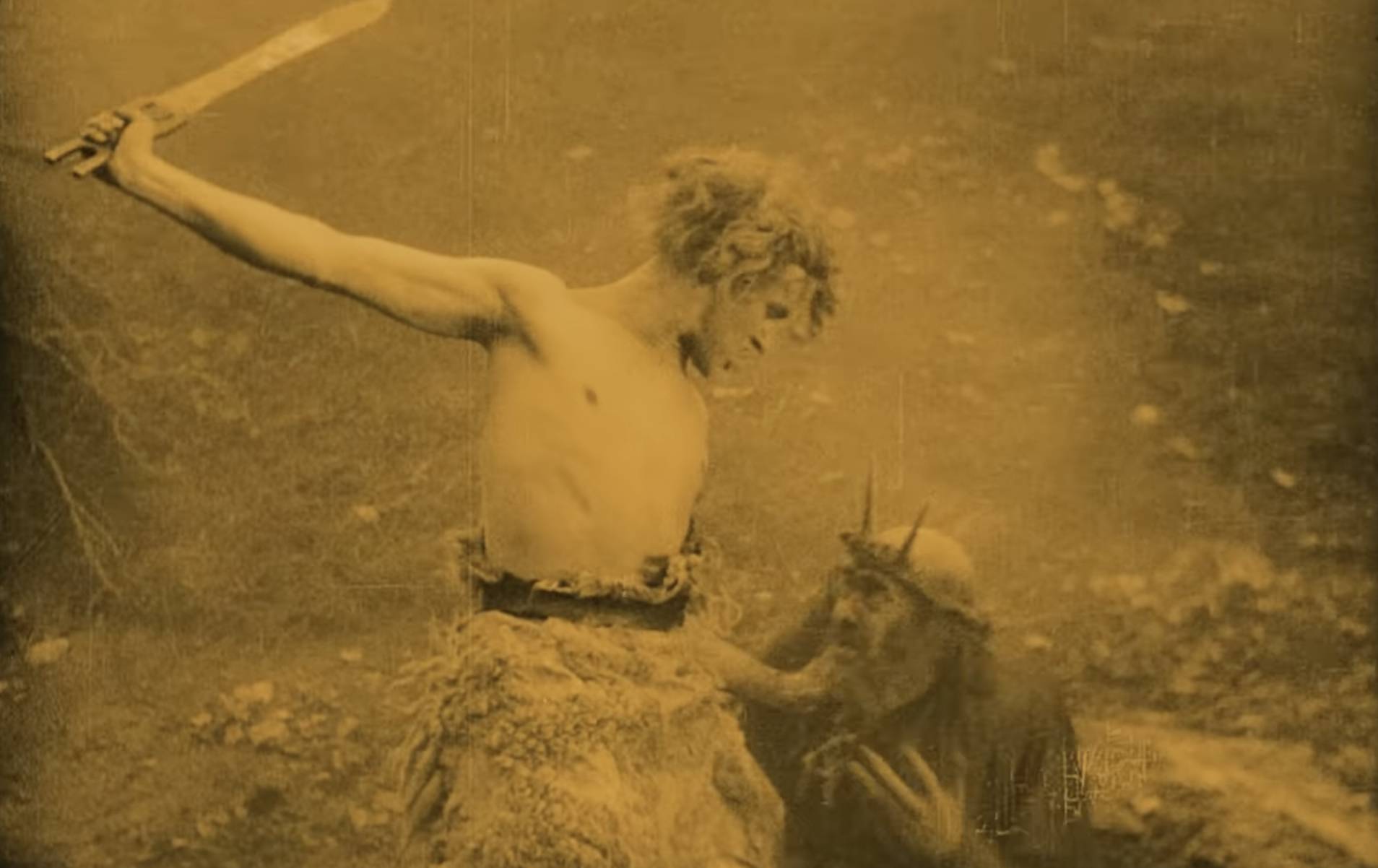 Siegfried et Alberich, extrait des Nibelungen de Fritz Lang, 1924