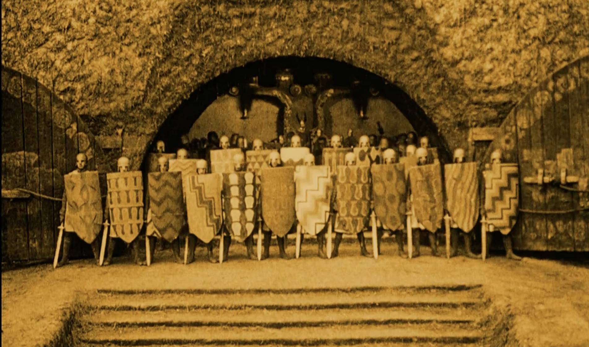 Les preux chevaliers burgondes, extrait des Nibelungen de Fritz Lang, 1924