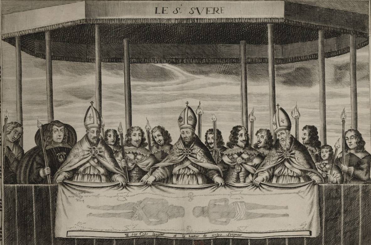 Une procession du suaire à Turin, Mathurin Boussemel, 1644 – source : Gallica-BnF 