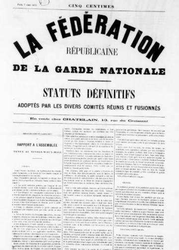 Fédération de la garde nationale