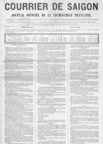 Couverture de Courrier de Saïgon (1864-1879), publié le 10 mai 1864