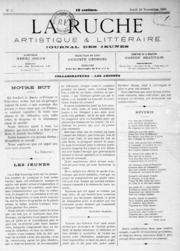 La Ruche artistique et littéraire (1880-1883)
