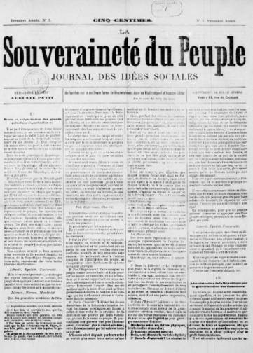 La Souveraineté du peuple (1871)