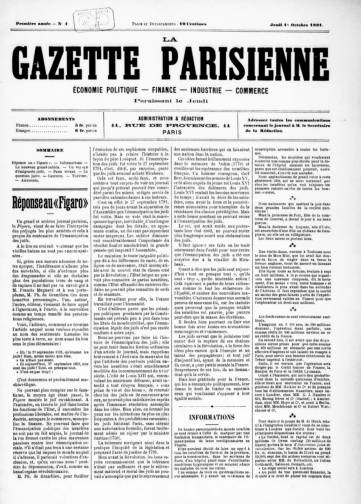 La Gazette parisienne (1891)