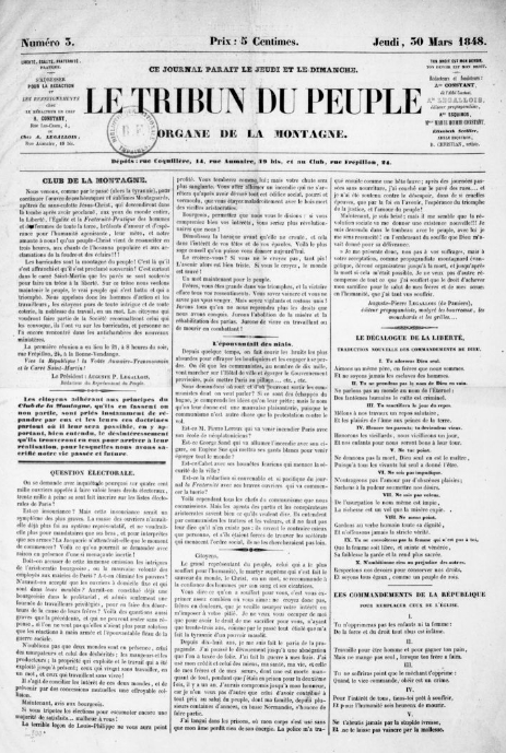 Le Tribun du peuple (1848)